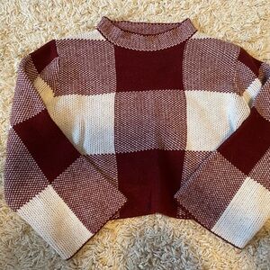 Plaid sweater